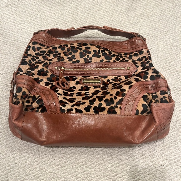 Isabella Fiore Leopard Ponyhair Hot Trot XL Hobo - Picture 4 of 7